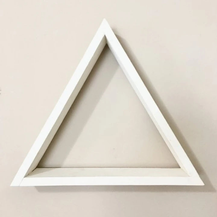 FAREL Triangle Wall Floating Shelf White