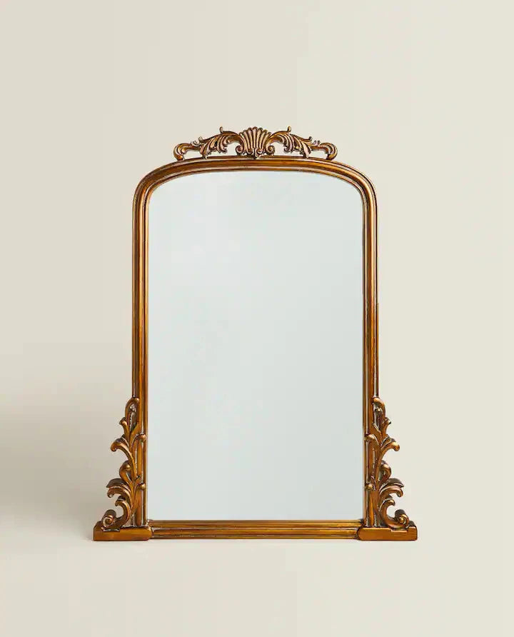 HICINTH – Vintage Style Carved Wall Mirror
