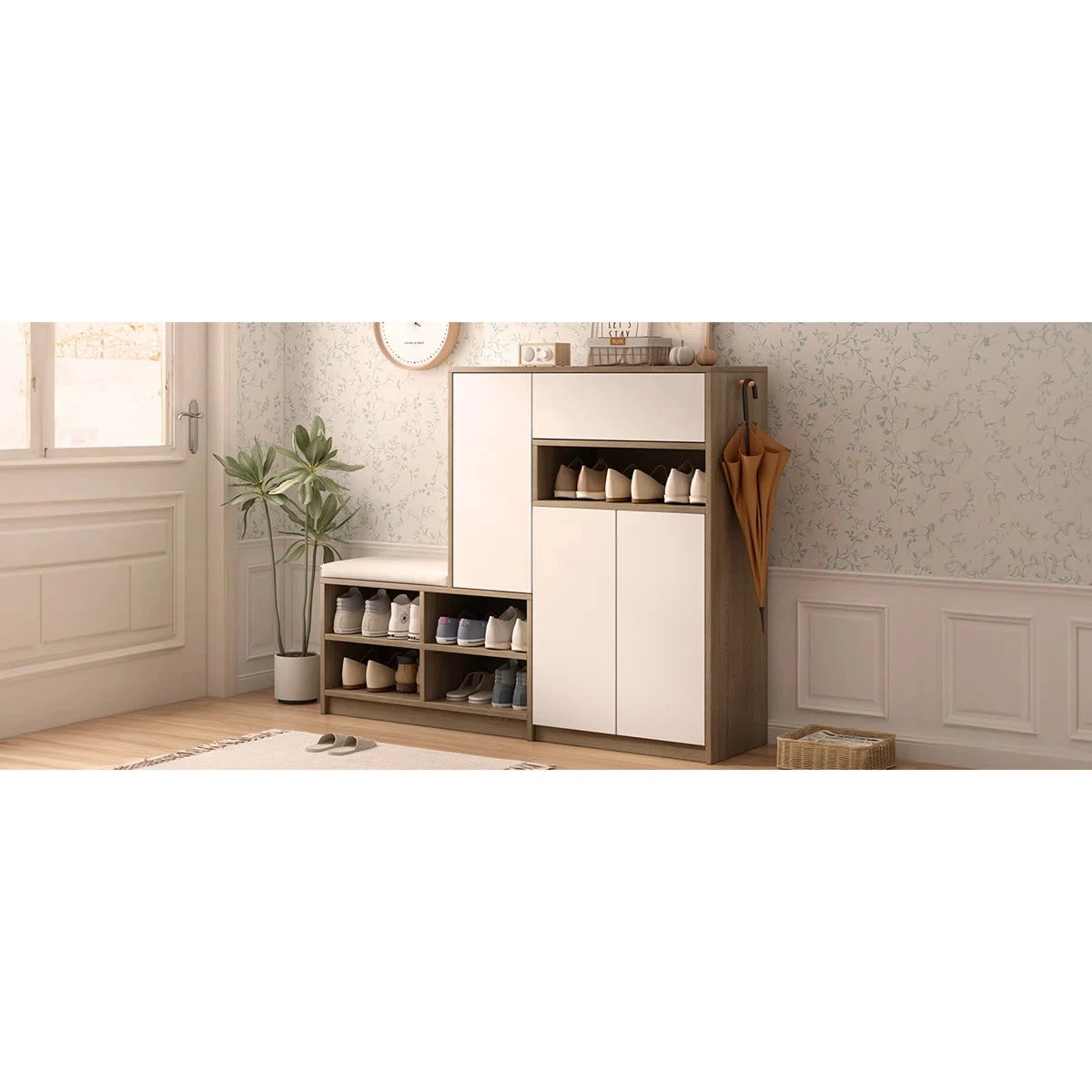 PERCH – Geometric Style Shoe Storage Cabinet