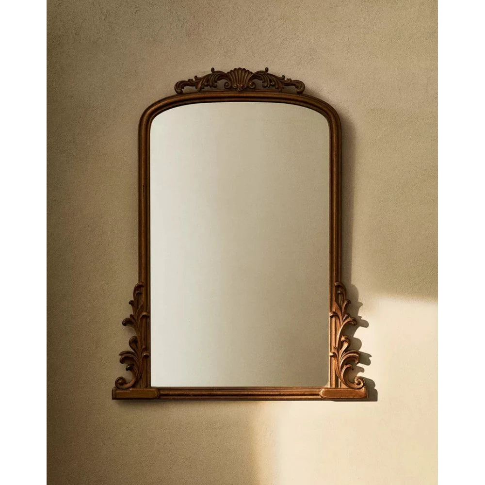 HICINTH – Vintage Style Carved Wall Mirror