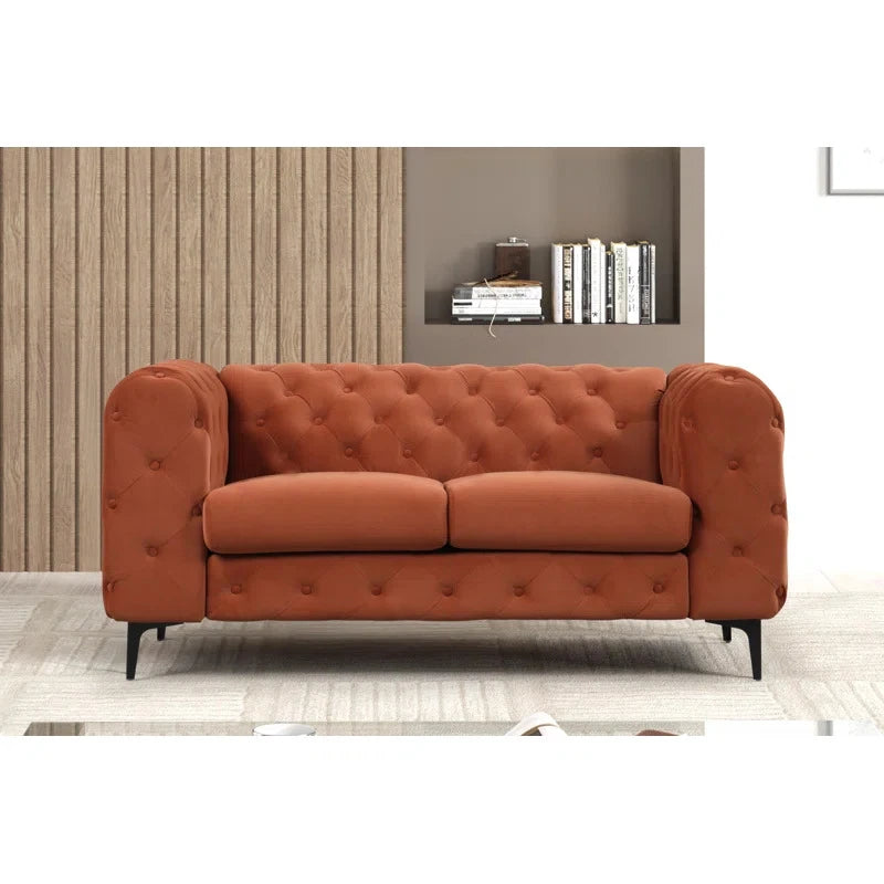 FOCUS – Orange Three piece Modern Sofa Set