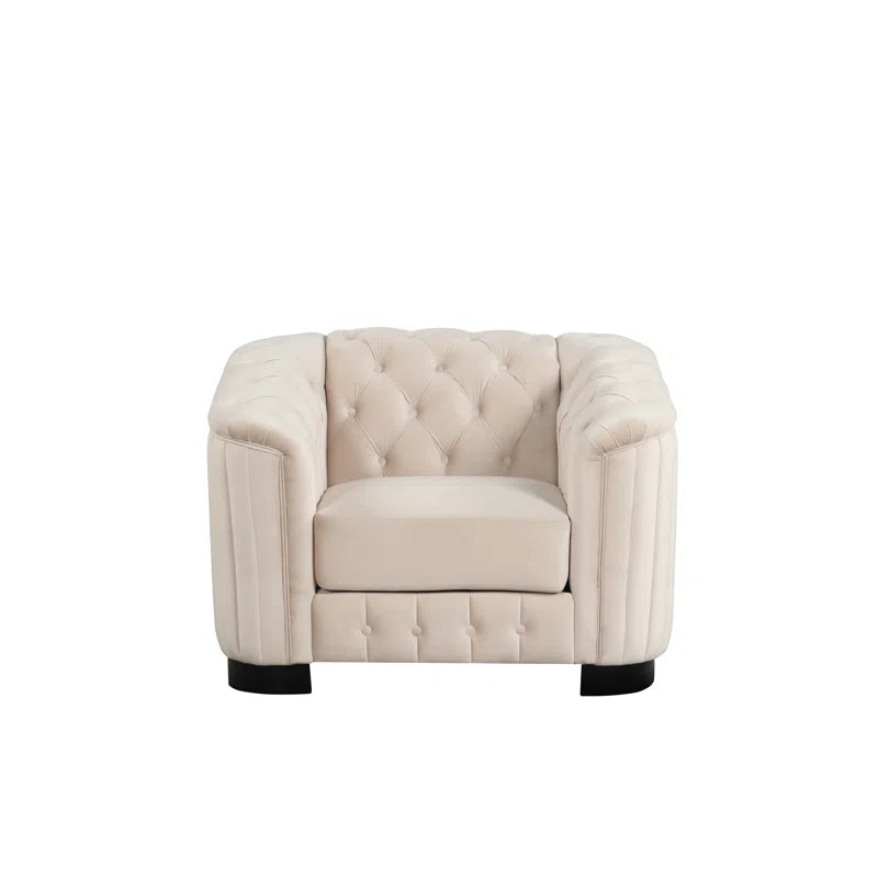 CHATEAU – Elegant Off-White Three Piece Sofa Set
