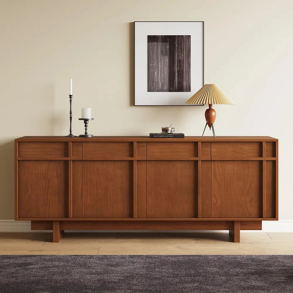 AXELLE – Mid Century Modern Style Brown Polished Sideboard