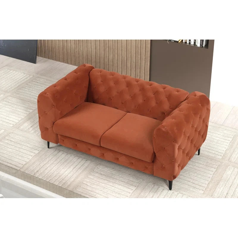 FOCUS – Orange Three piece Modern Sofa Set
