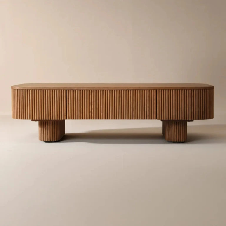 HIDEY – Ultra Modern Curved Edge Storage Coffee Table