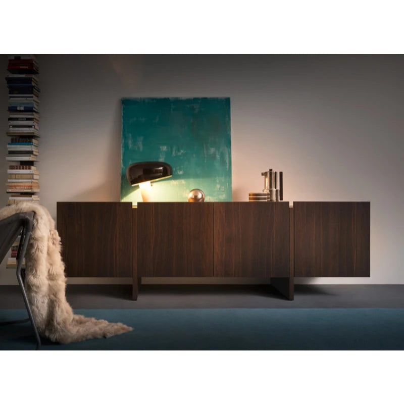 KIRLEY – Dark Walnut Brown Matt Lacquer Finish Sideboard