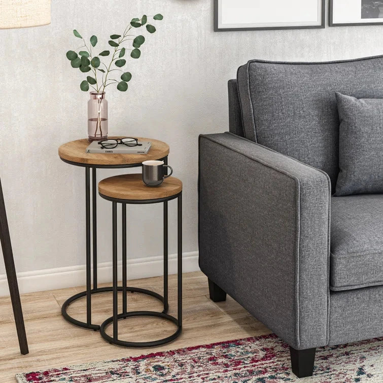 VELOUR – Industrial Style Nesting Table Set