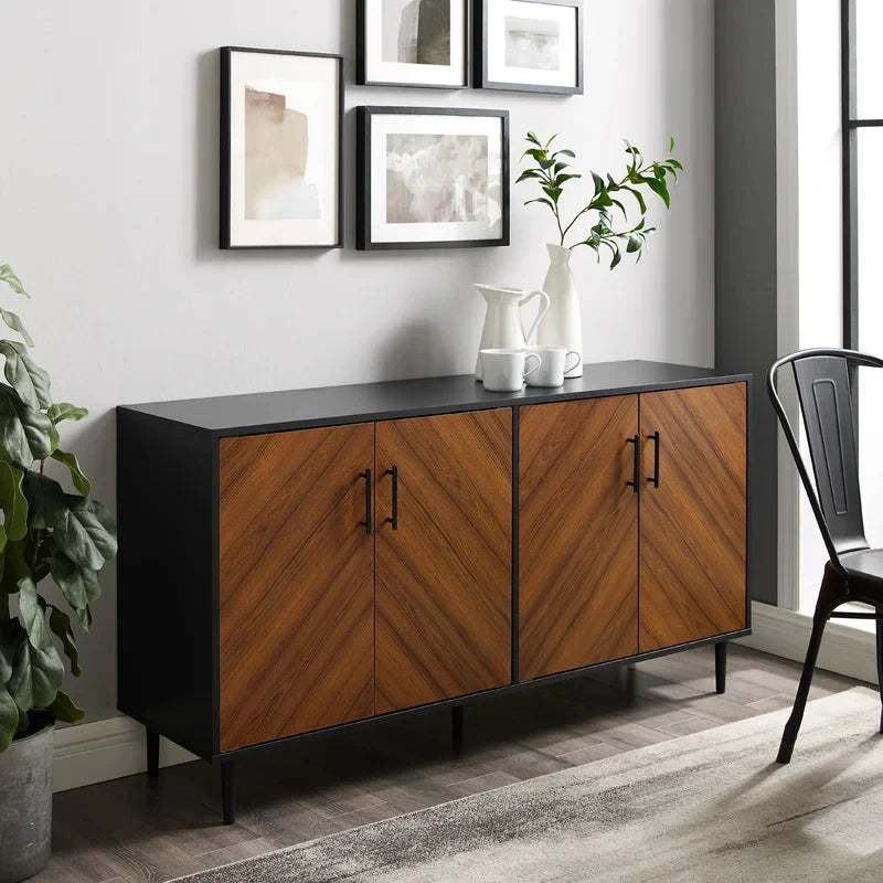 ORYZA – Mid Century Style Polish Finish Side Board