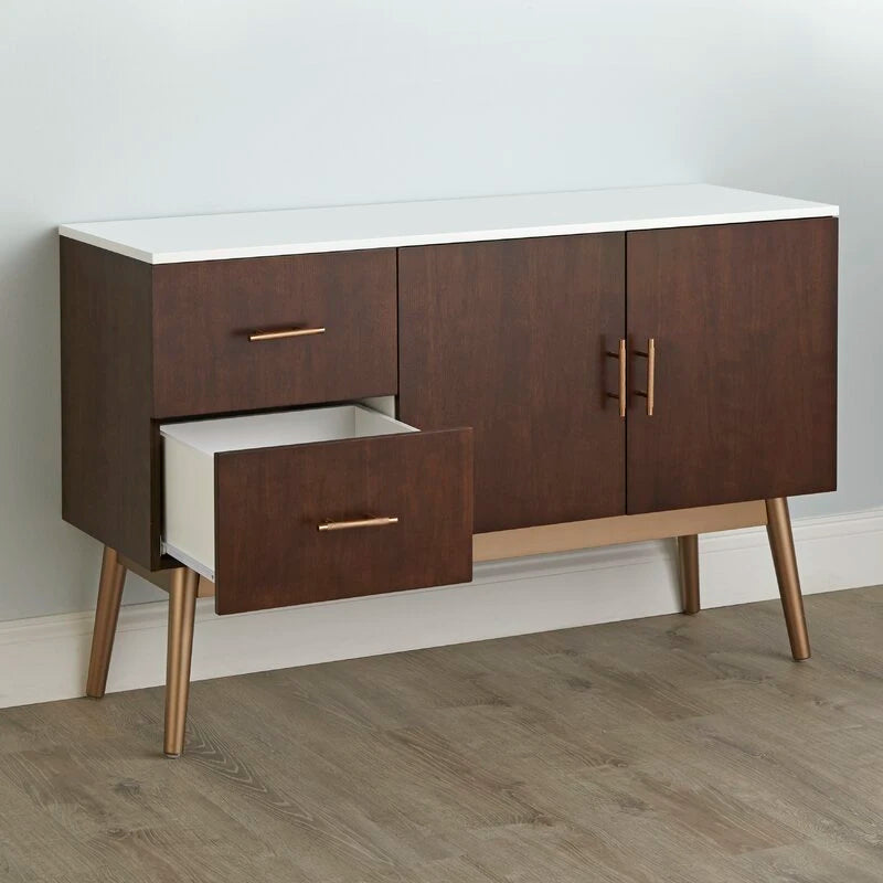 SIRENE – Dark Walnut Brown Matt Polish Finish Side Board