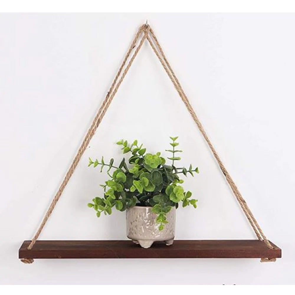 NATURAL DIY – Tough Rope Hanging Shelf Dark Brown
