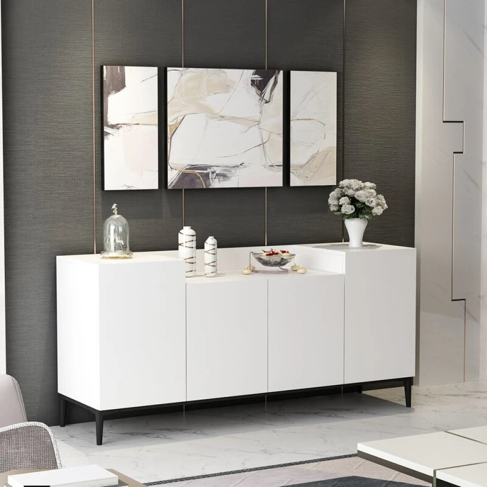 SOFAE – White & Black Contemporary Style Sideboard