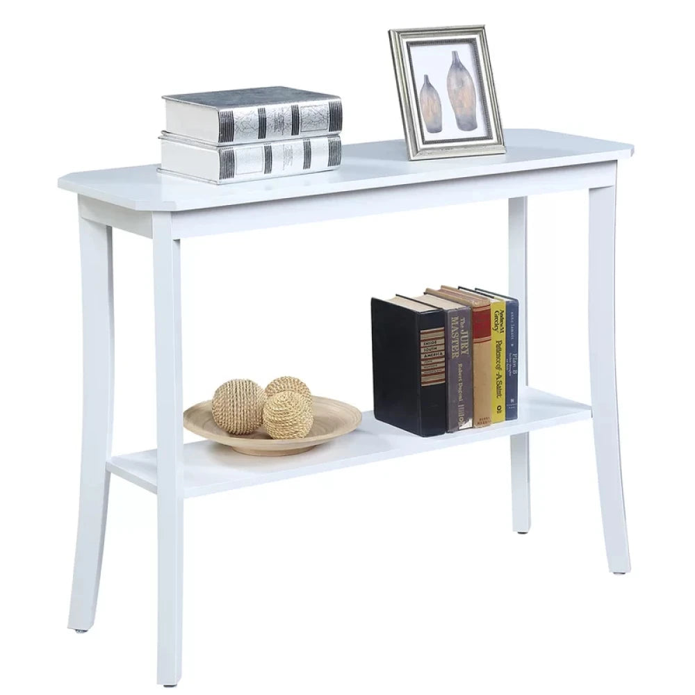 LEO – White Curved Legs Console Table