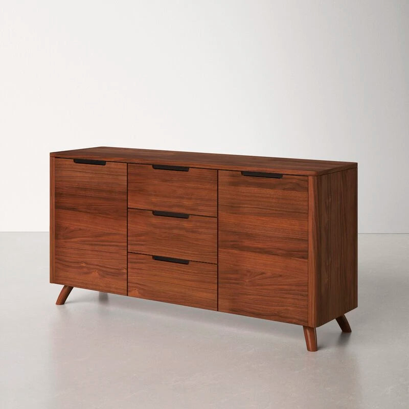 CYRENE – Mid Century Style Cut Out Handles Side Board