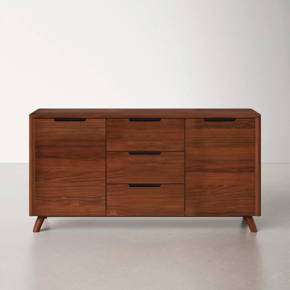 CYRENE – Mid Century Style Cut Out Handles Side Board