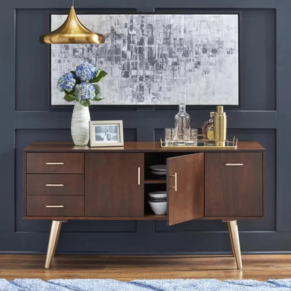 MAELIN – Dark Walnut Brown Wide Side board