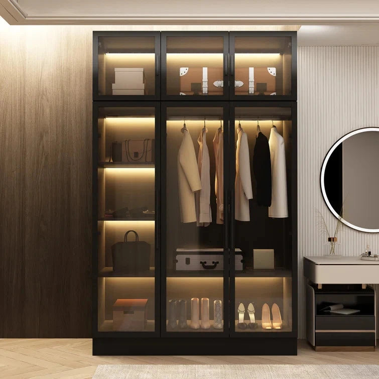 VELARE – Sleek Contemporary Design Black Wardrobe
