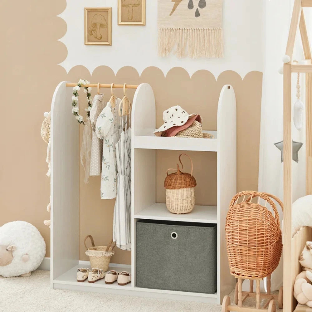 CARVER – Open Shelf White Kids Dress Up Unit