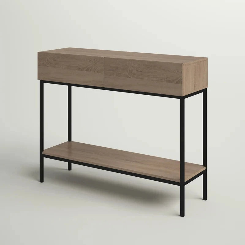 SIAMO – Oak Brown & Black Console Table