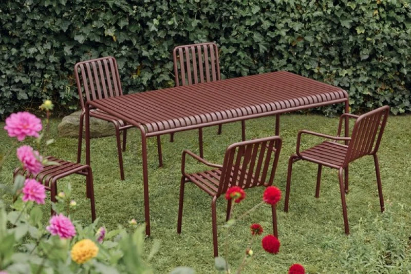 SCARL – Red Long Outdoor Table