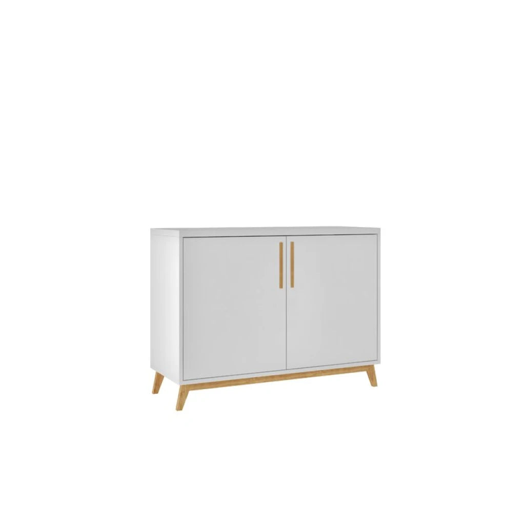 VILLE – White & Oak Brown Cabinet Storage Side Board