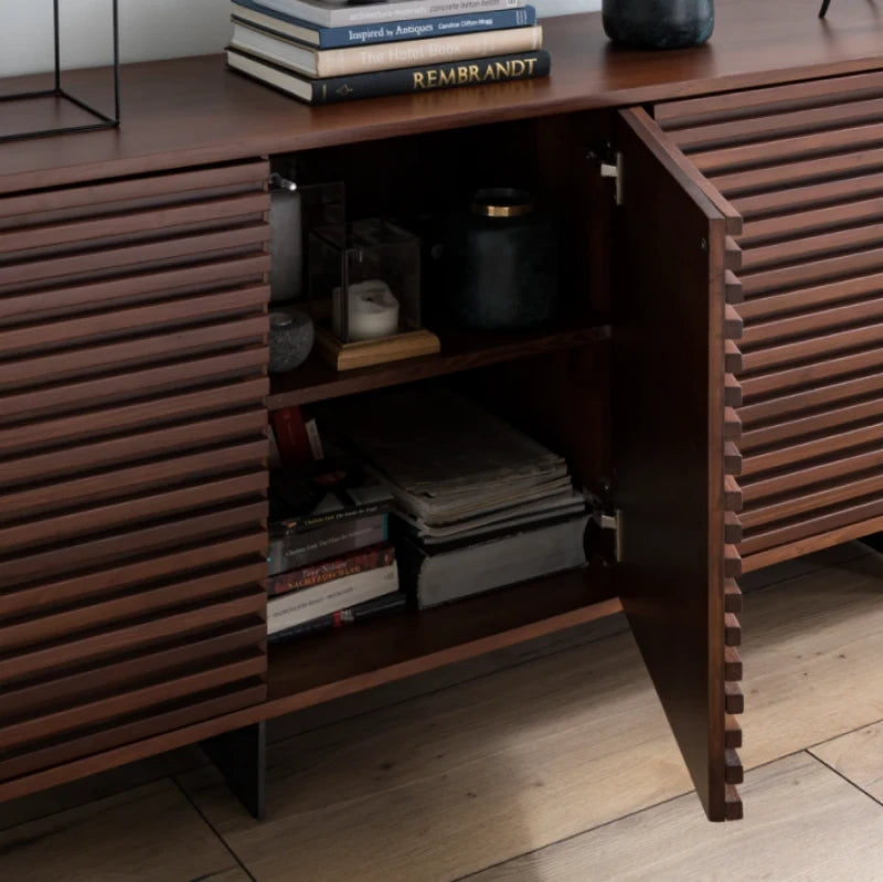 SIRI – Mid Century Style Fluted Door Panel Side Board