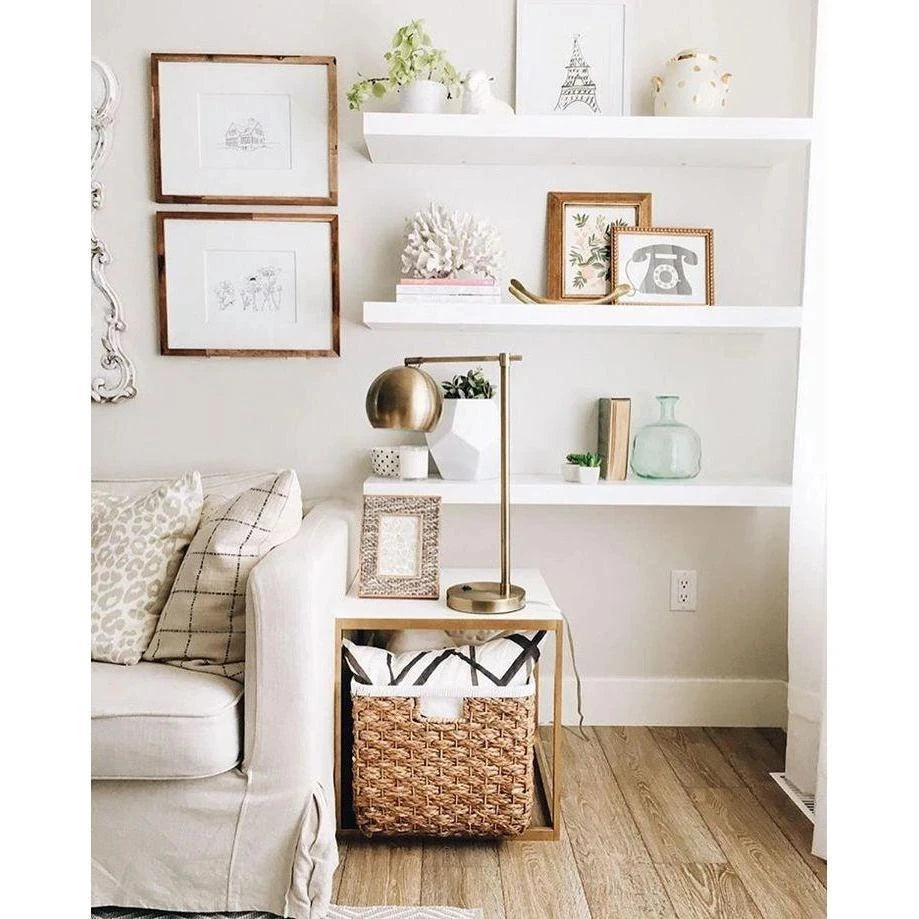 PHONIC – DIY Floating Large Wall Shelf Set Three Piece White