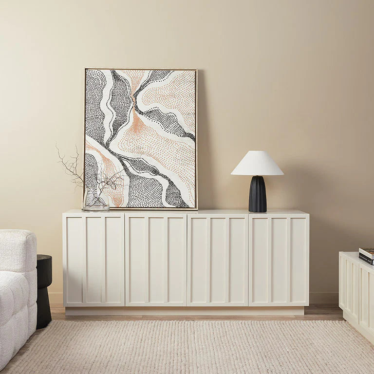 LOEN – Cream White Contemporary Style Sideboard