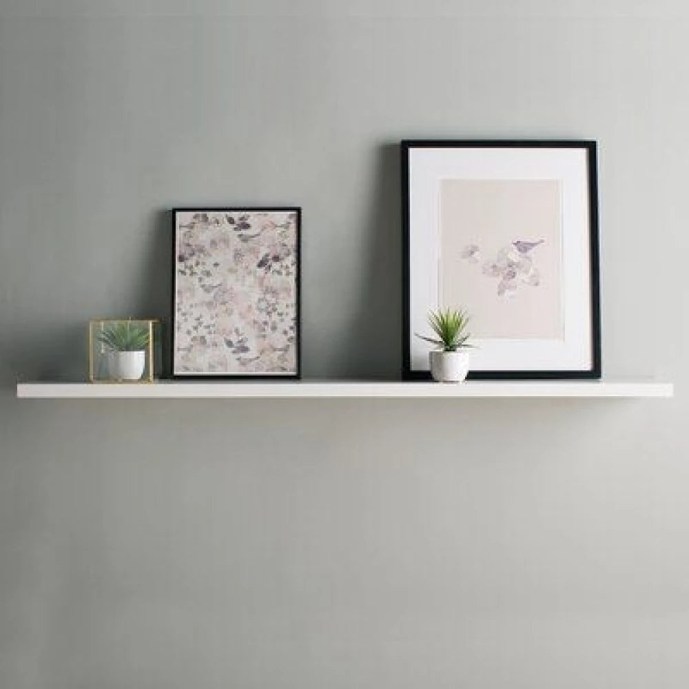 Floating DIY Wall Shelf – White