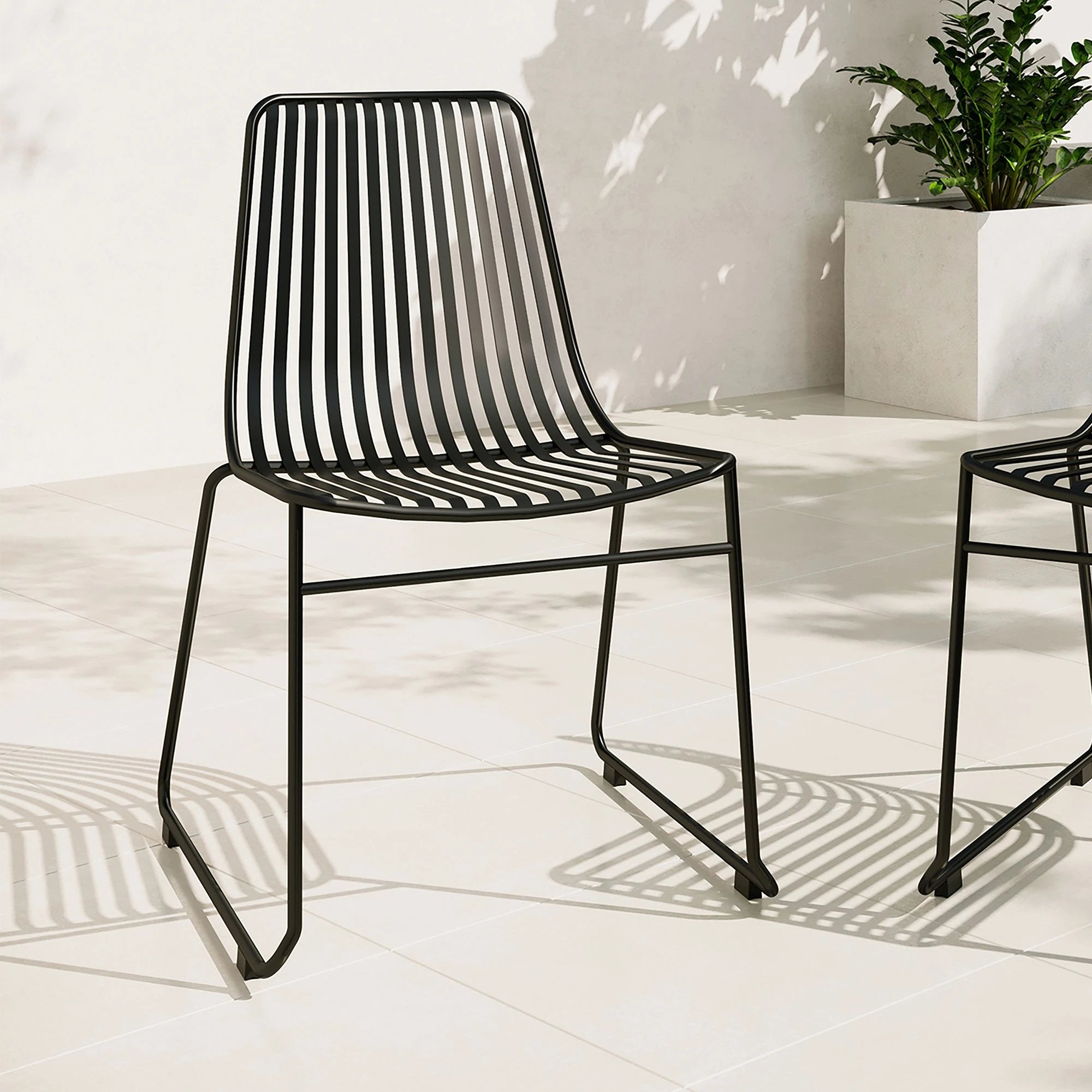 TACKEN – Black Metallic Outdoor chair