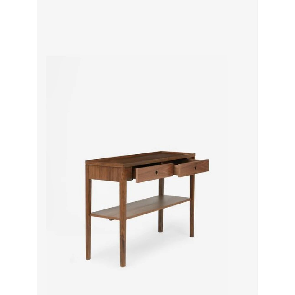 BIETE – Polish Finish Dual Drawer Console Table