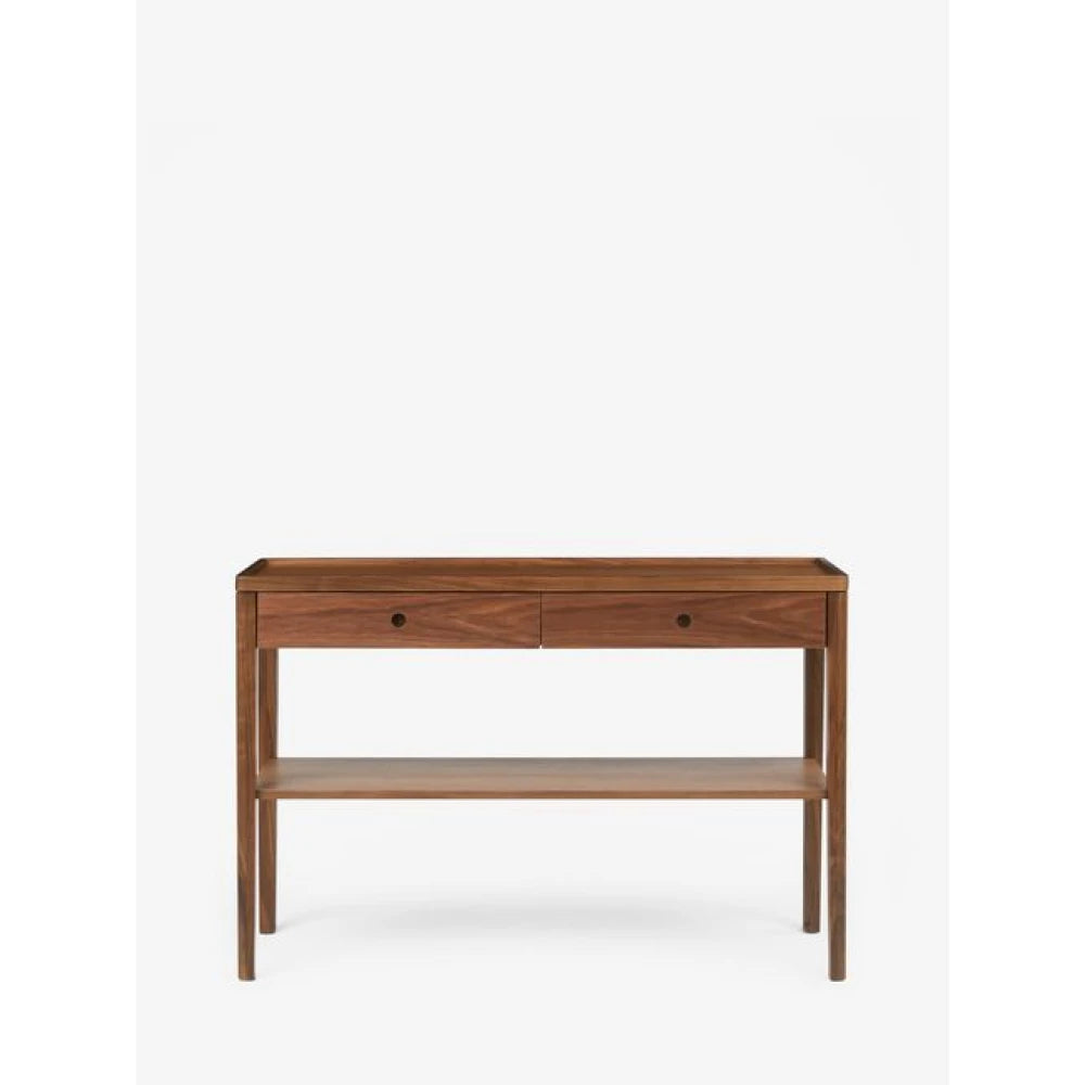 BIETE – Polish Finish Dual Drawer Console Table