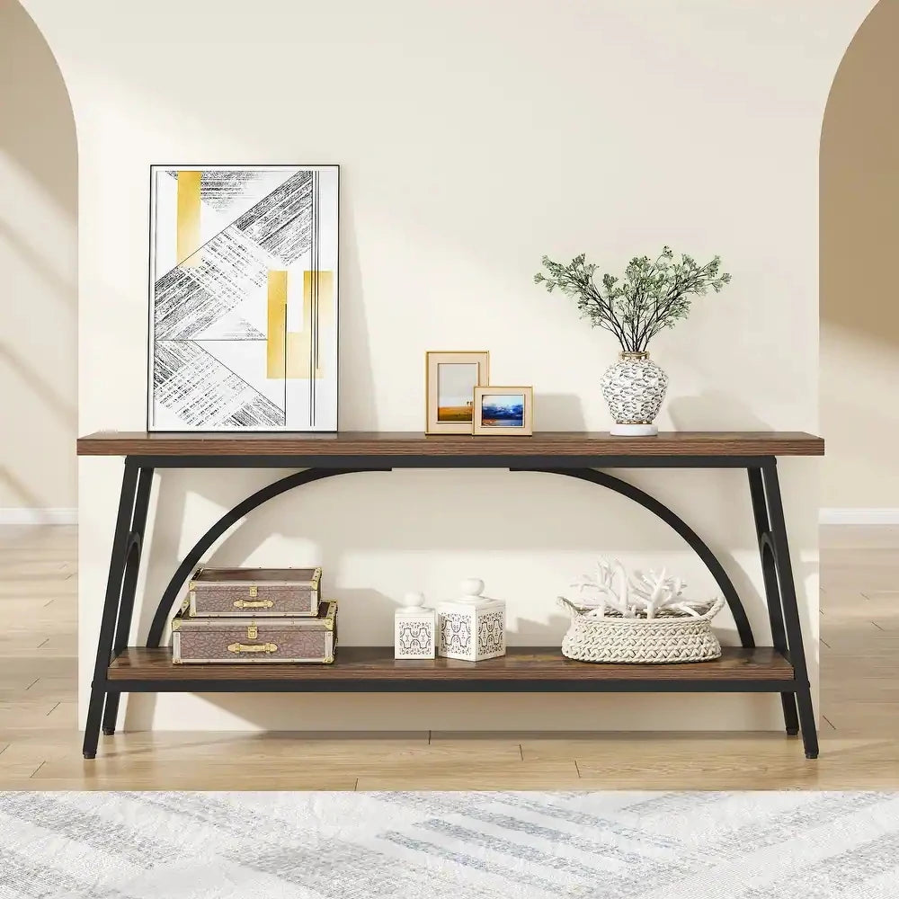 EUAN – Industrial Style Extra Long Console Table
