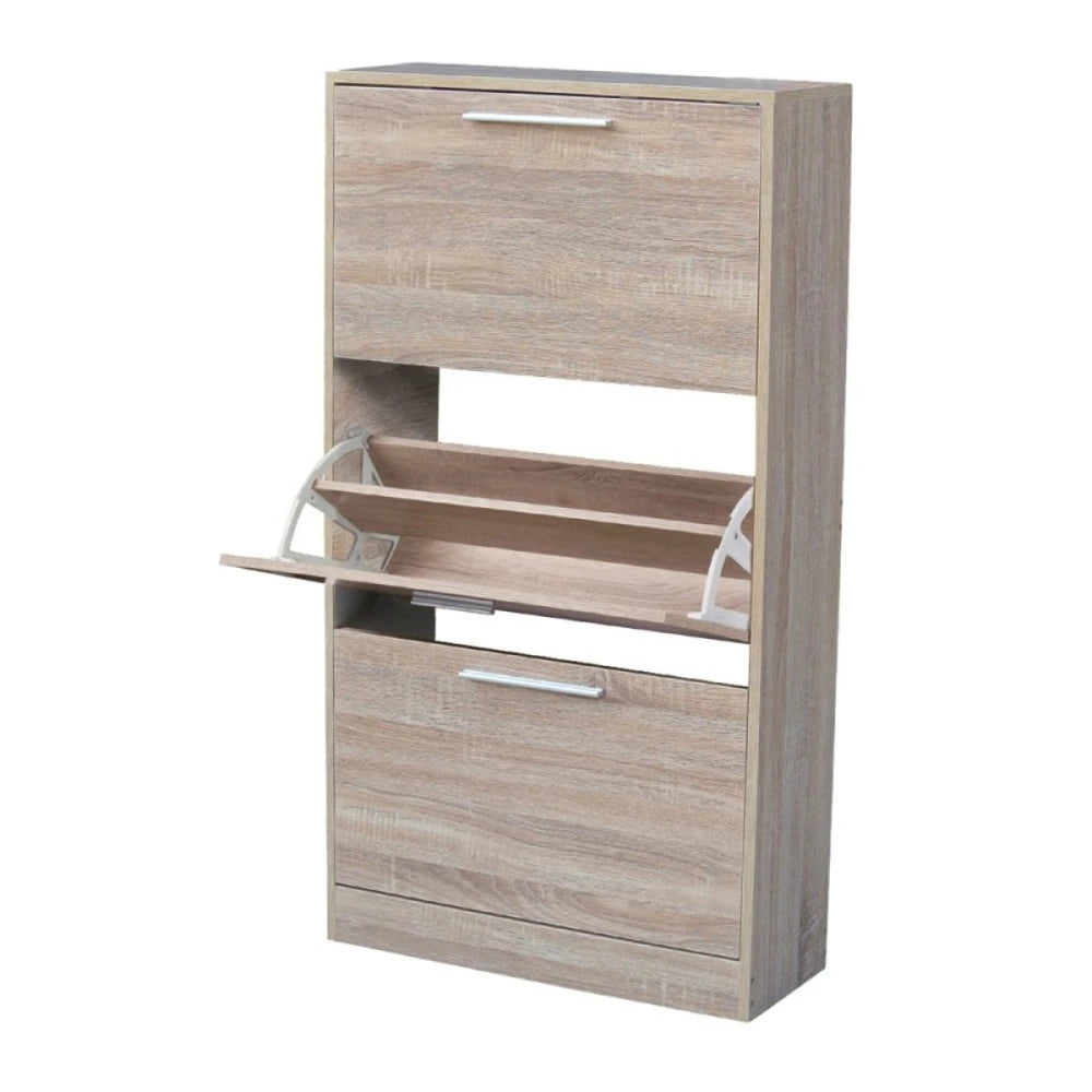 ARDENT – Textured Beige Flip Style Shoe Cabinet