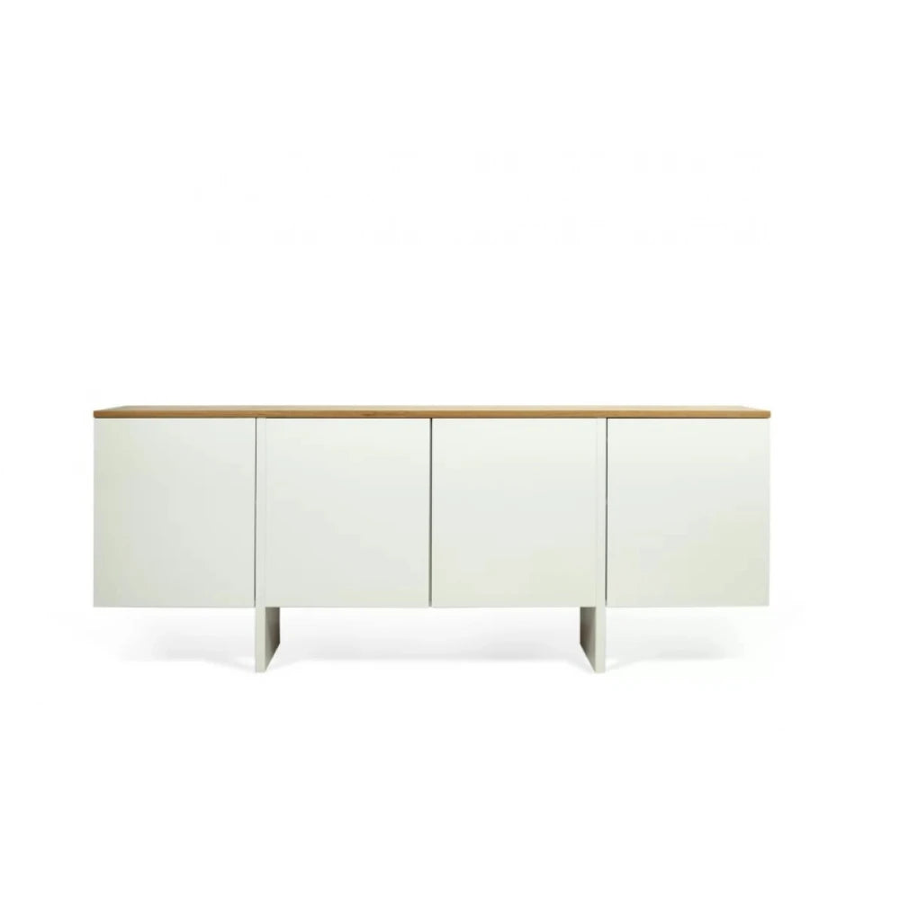 DRESSEN – Oak Brown & White Cabinet Storage Side Board