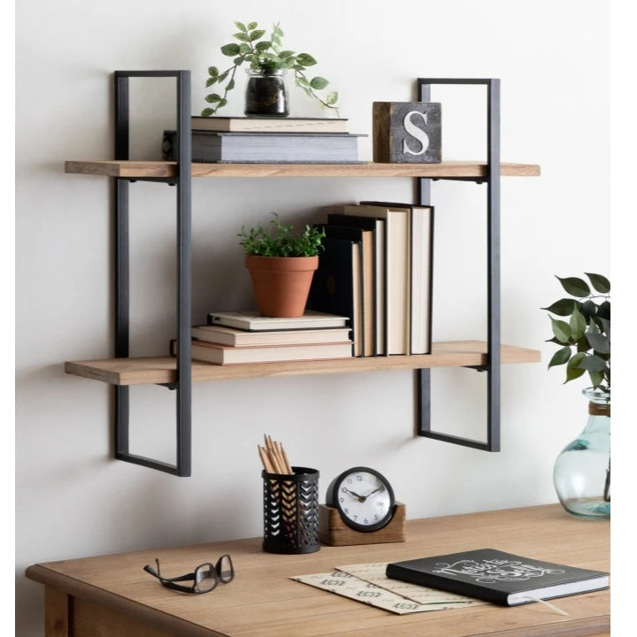 KARAM – Wall & Display shelf with Black Metallic Frame