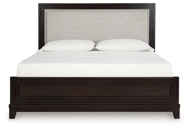 ALVARA – Retro Style Dark Brown Bedroom Set