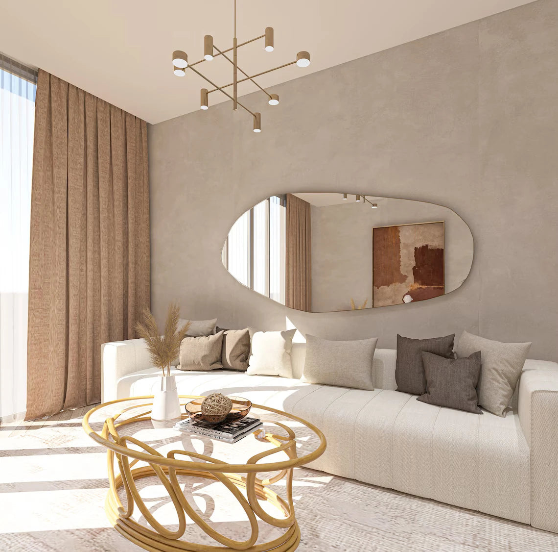 WHORL – Asymmetric Contemporary Style Mirror