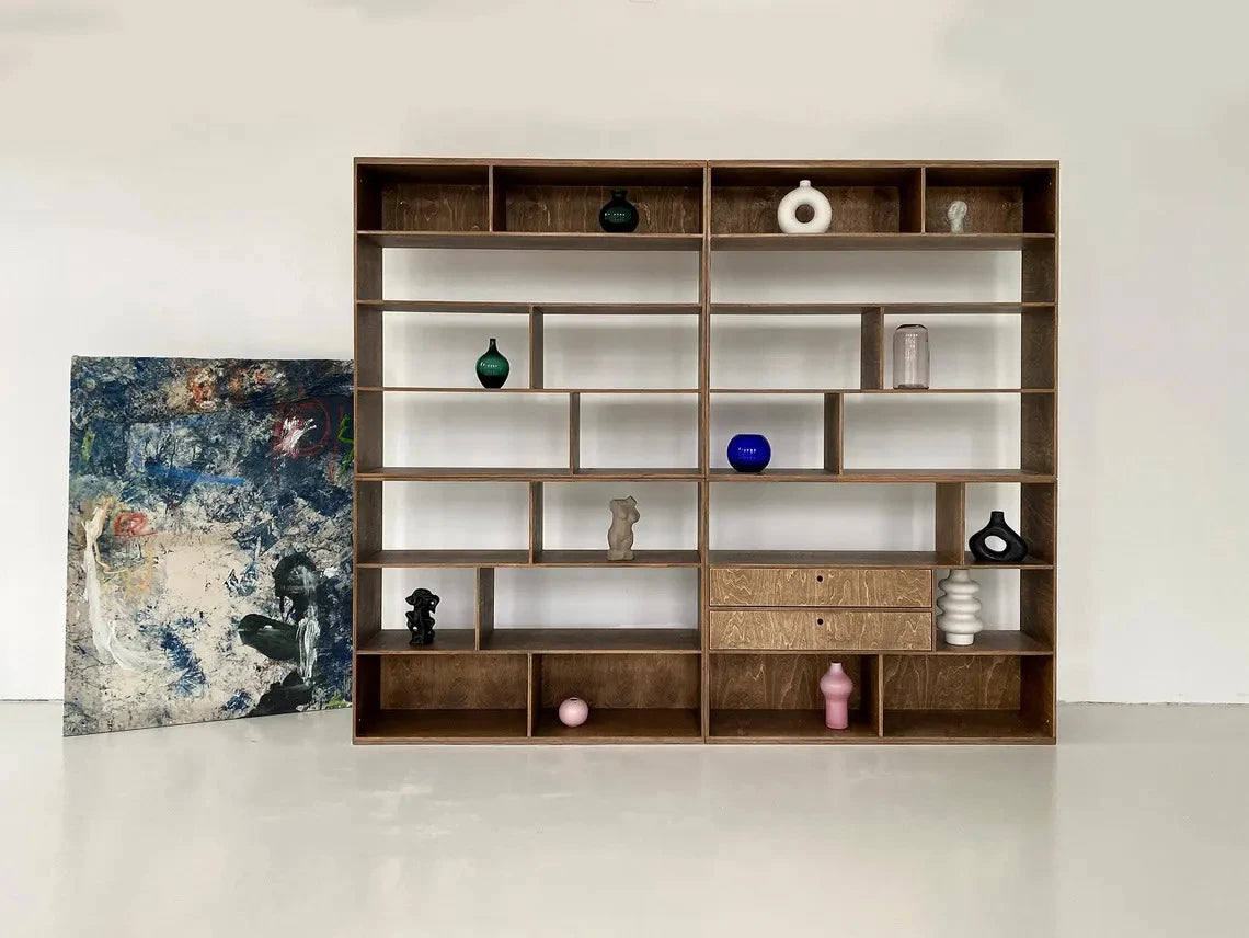 NOX – Industrial Style Rustic Brown Office Bookshelf