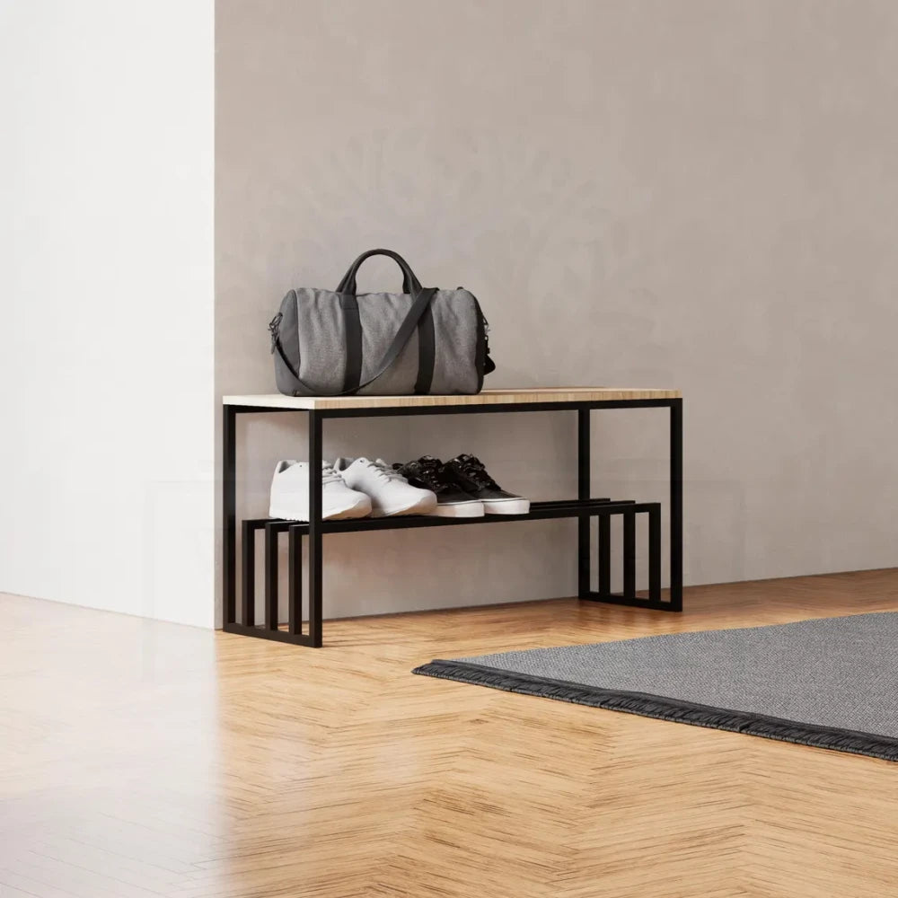 VELTRY – Multi Purpose Metallic Shoes Rack with Bench