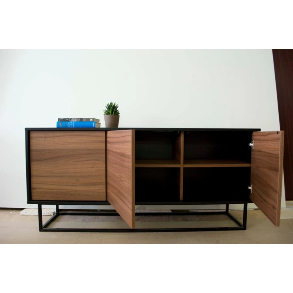 COCO – Mid century Style Metallic Frame Side Board