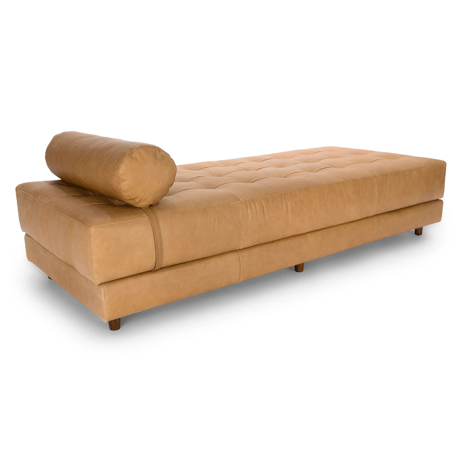 VERVE – Mid Century Style Brown Chaise Lounge