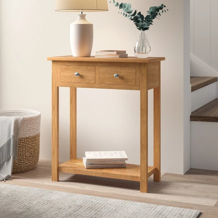 KIM – Mid Century Inspired low Shelf Console Table