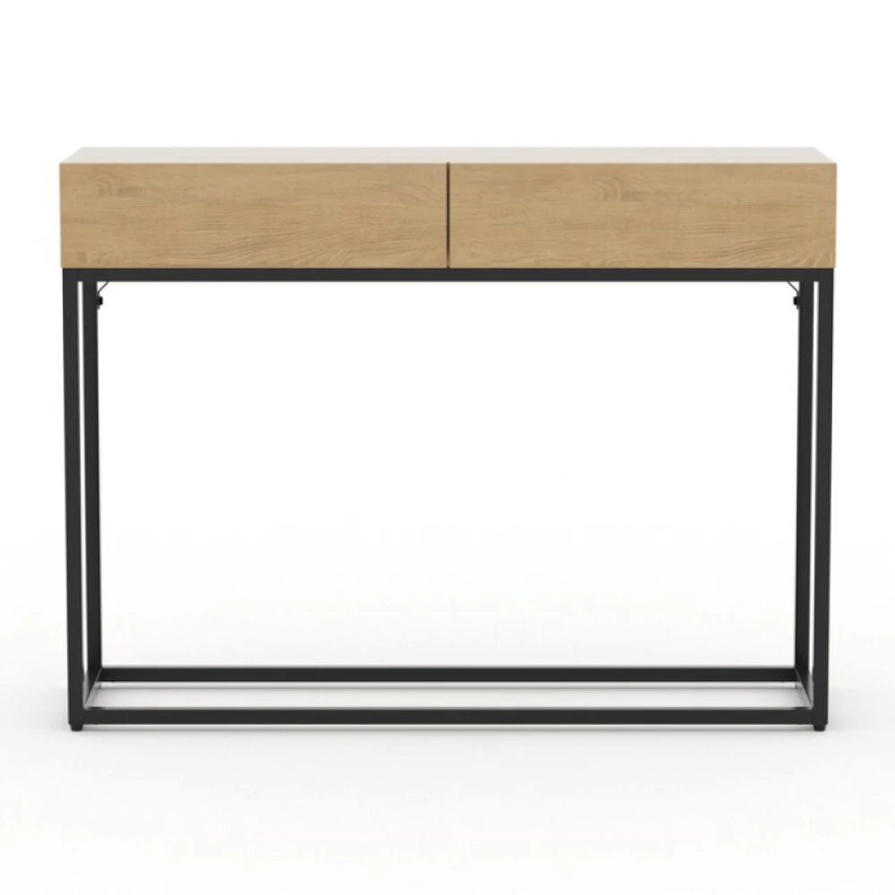 KORS – Two Drawer Metallic Base Console Table