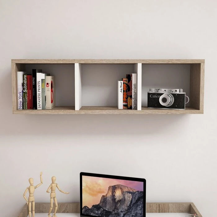 MYLAH – Compartment Style Floating Wall Shelf
