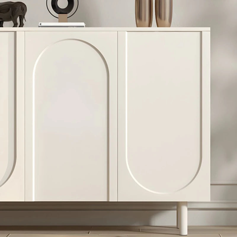 NOPSIS – White Grooved Panel Door Side Board