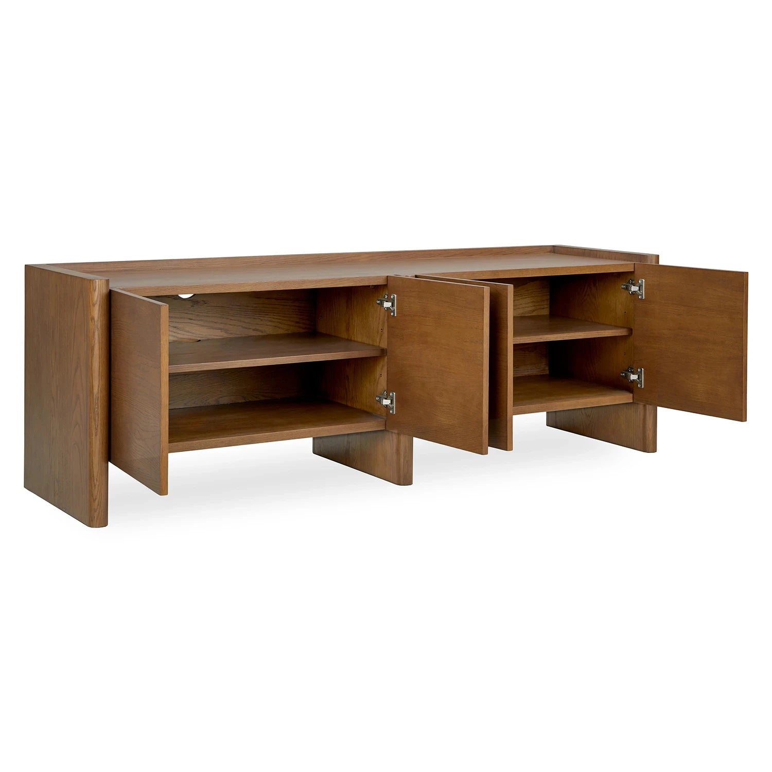 OLSEN – Round leg Medium Brown Color Side Board