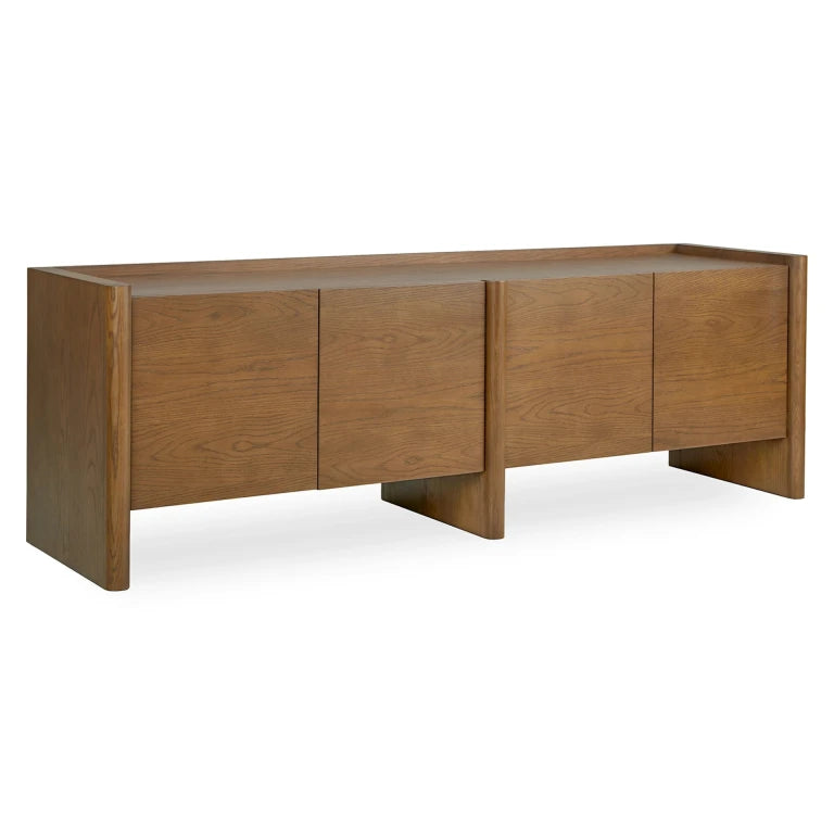OLSEN – Round leg Medium Brown Color Side Board