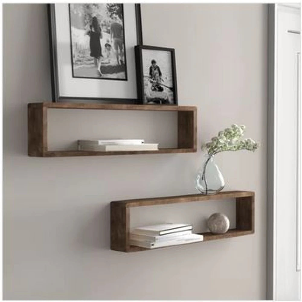 HAMPERED – DIY Floating Long Box Two Piece Wall Shelf Set