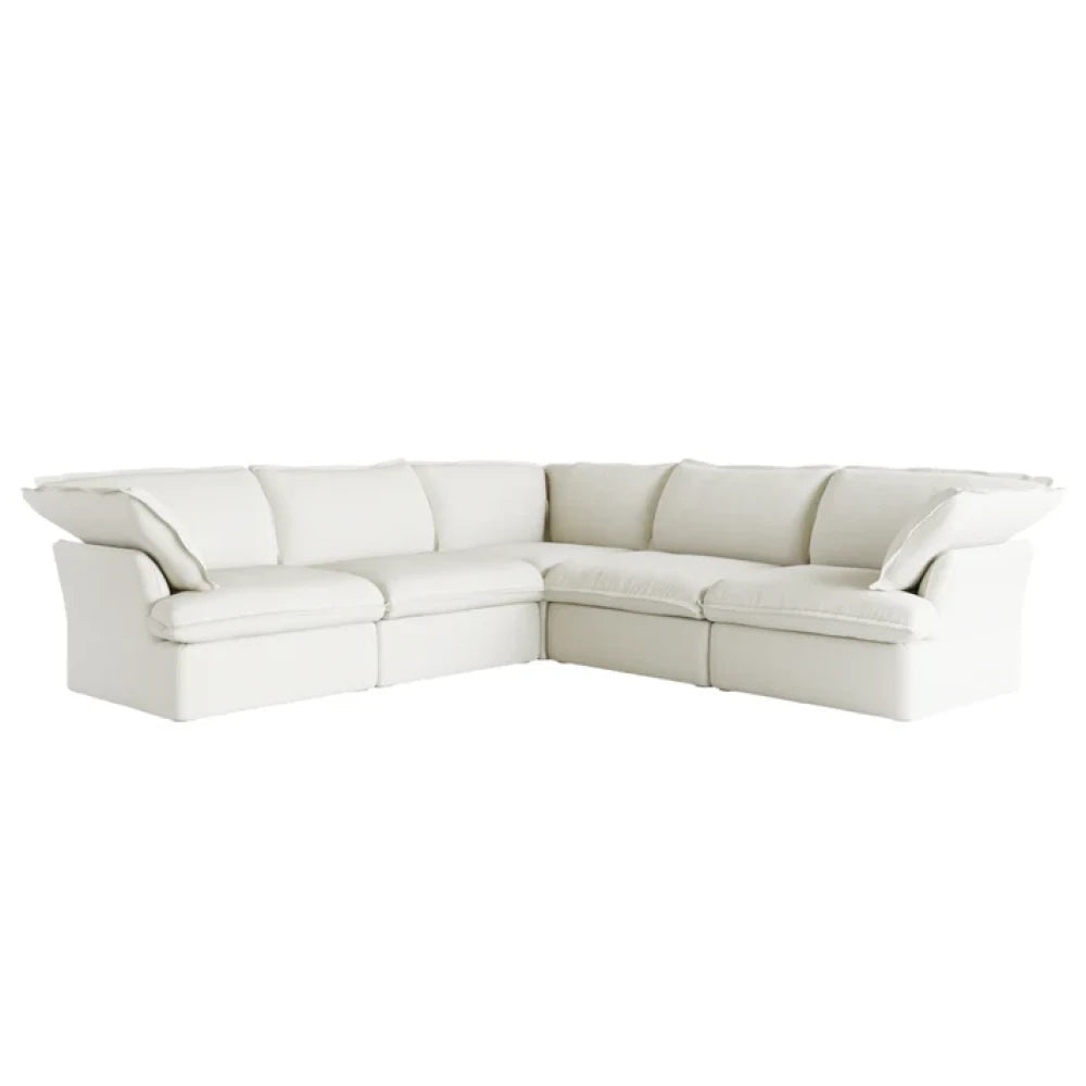 SANCTUARY – Ash White L Shape Sofa