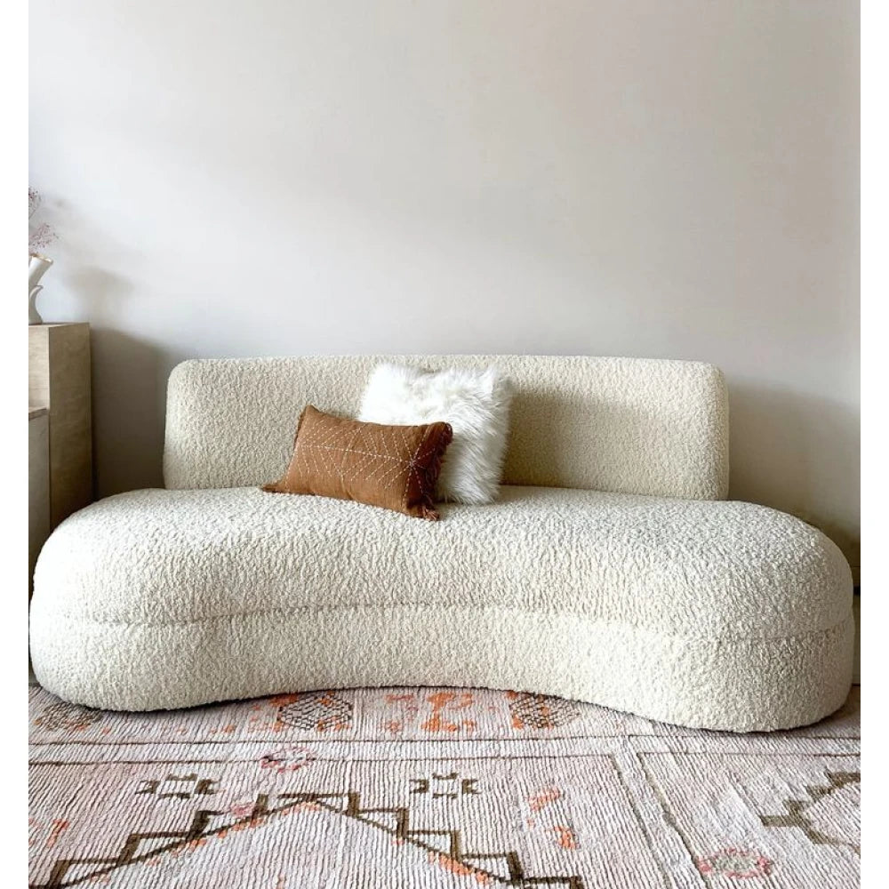 DOTTY – Contemporary Style Curved Boucle Sofa